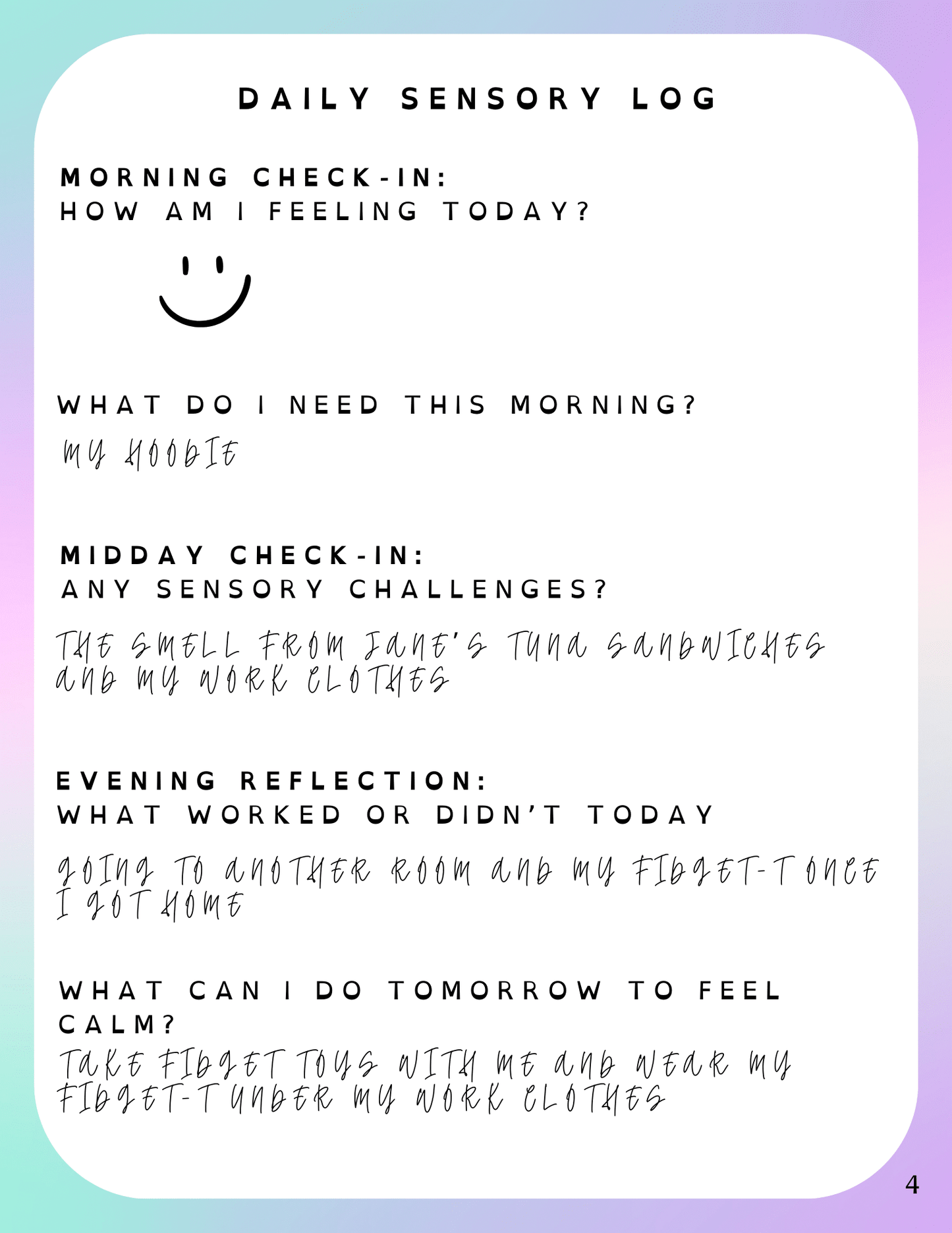 The Ultimate Digital Sensory Journal – For Adults