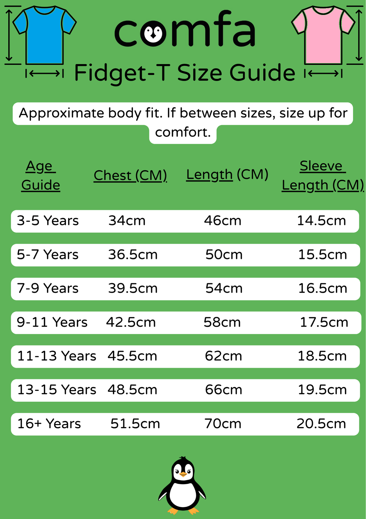 Kids Fidget-T – Long Sleeve- Black