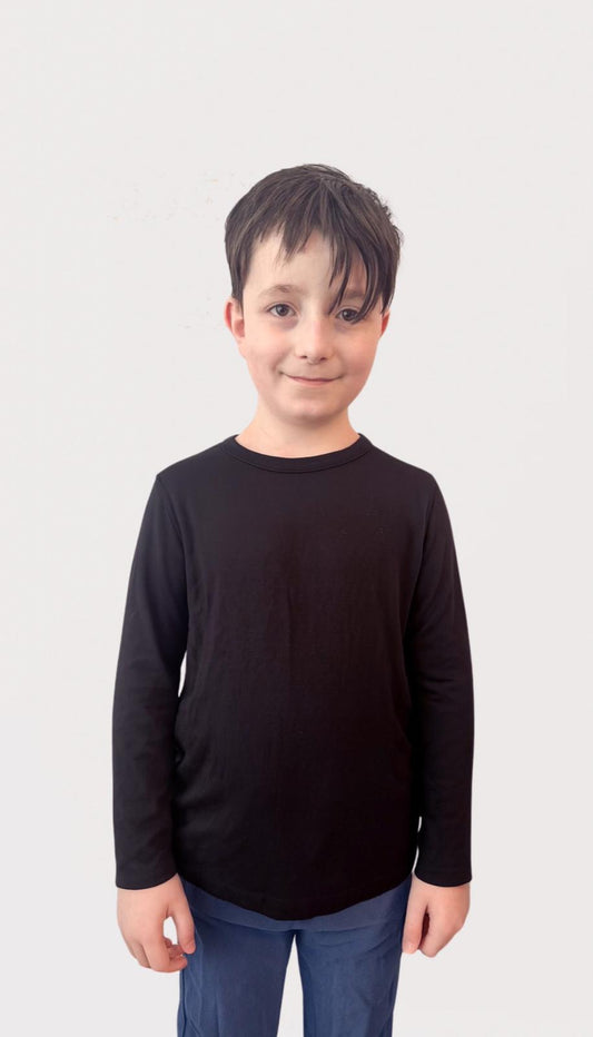 Kids Fidget-T – Long Sleeve- Black