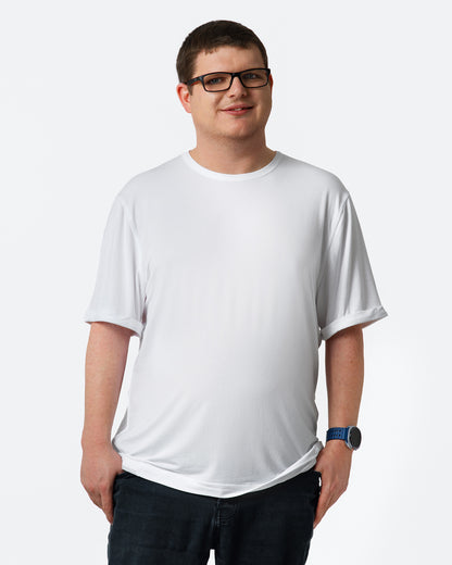 Adult Fidget-T Short Sleeve-White