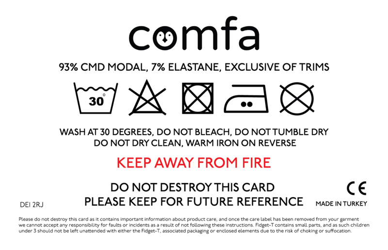 Adult Fidget-T Short Sleeve-White