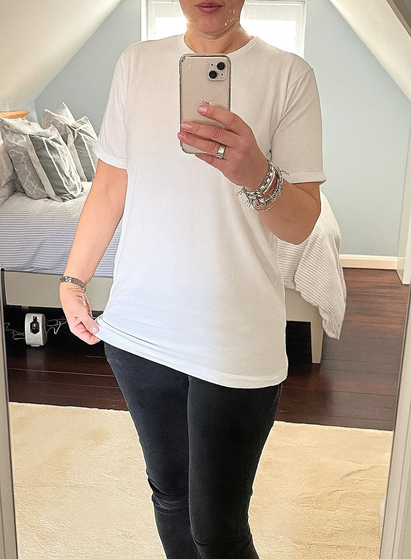 Adult Fidget-T Short Sleeve-White