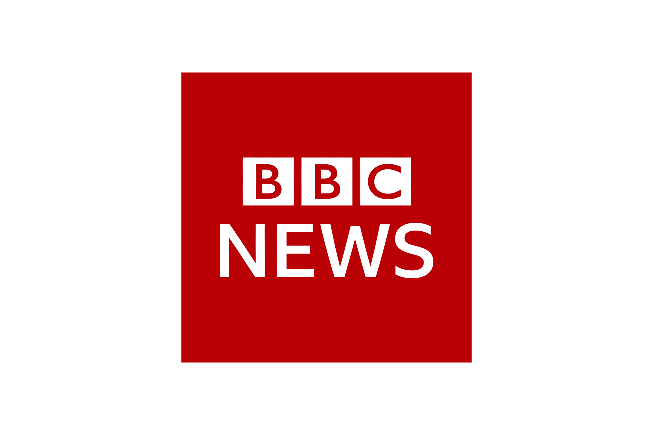 The logo for the news outlet BBC News